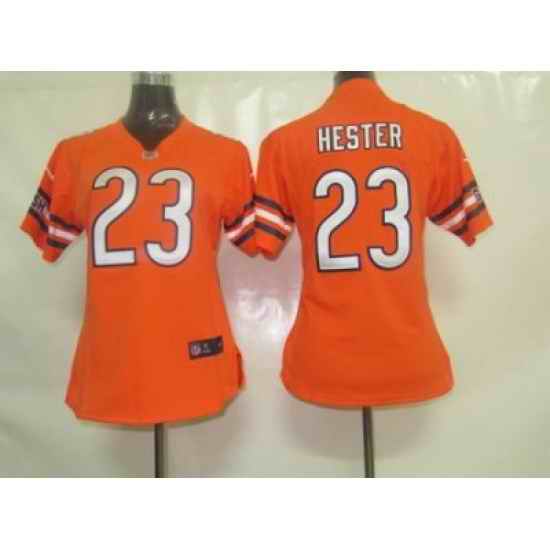 Womens Nike Chicago Bears 23 Hester Orange Jersey